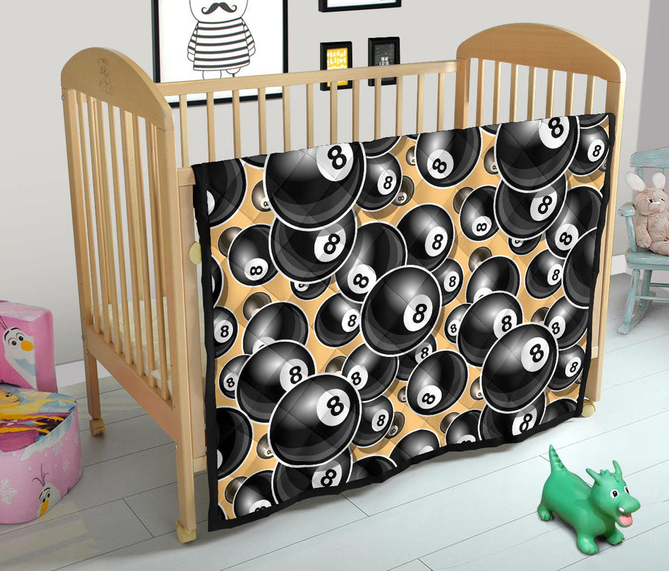 Billiard Ball Pattern Print Design 04 Premium Quilt