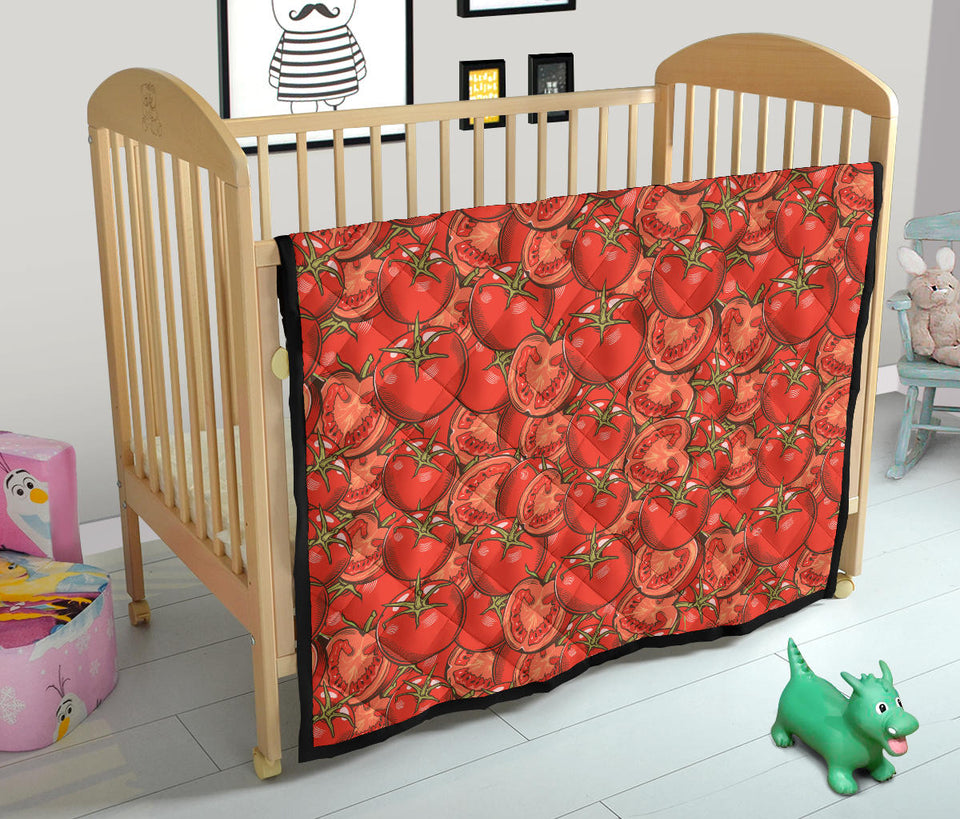 Red Tomato Pattern Premium Quilt