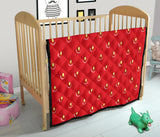 Strawberry Texture Skin Pattern Premium Quilt