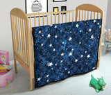 Night Sky Star Pattern Premium Quilt