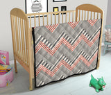 Zigzag Chevron Striped Pattern Premium Quilt