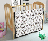 Chihuahua Dog Pattern Premium Quilt