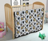 Lion Pattern Print Design 05 Premium Quilt