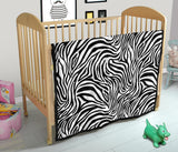 Zebra Skin Pattern Premium Quilt