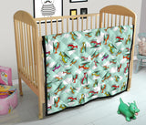 Helicopter Design Pattern Premium Quilt