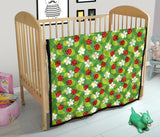Ladybug Pattern Print Design 01 Premium Quilt