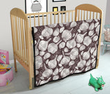 Garlic Bulb Dark Background Premium Quilt