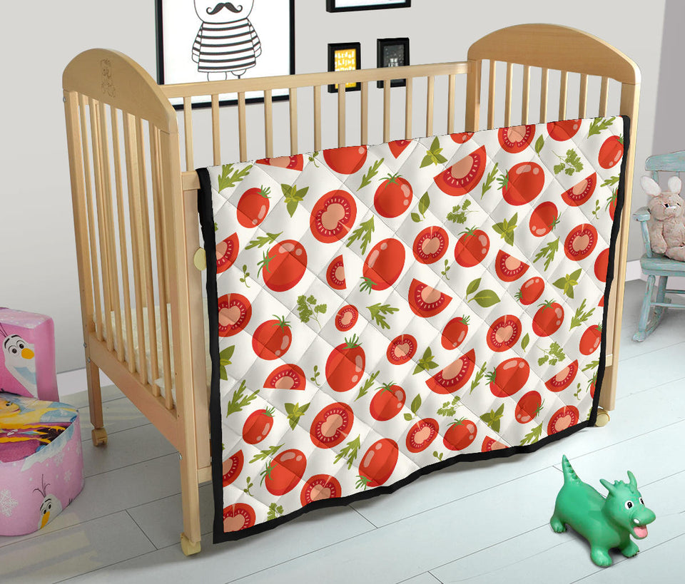 Tomato Pattern Premium Quilt