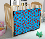 Ladybug Pattern Print Design 02 Premium Quilt