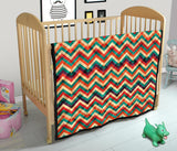 Zigzag  Chevron Colorful Pattern Premium Quilt