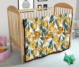 Yellow Tulips Pattern Premium Quilt
