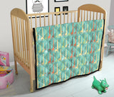 Giraffe Pattern Print Design 01 Premium Quilt