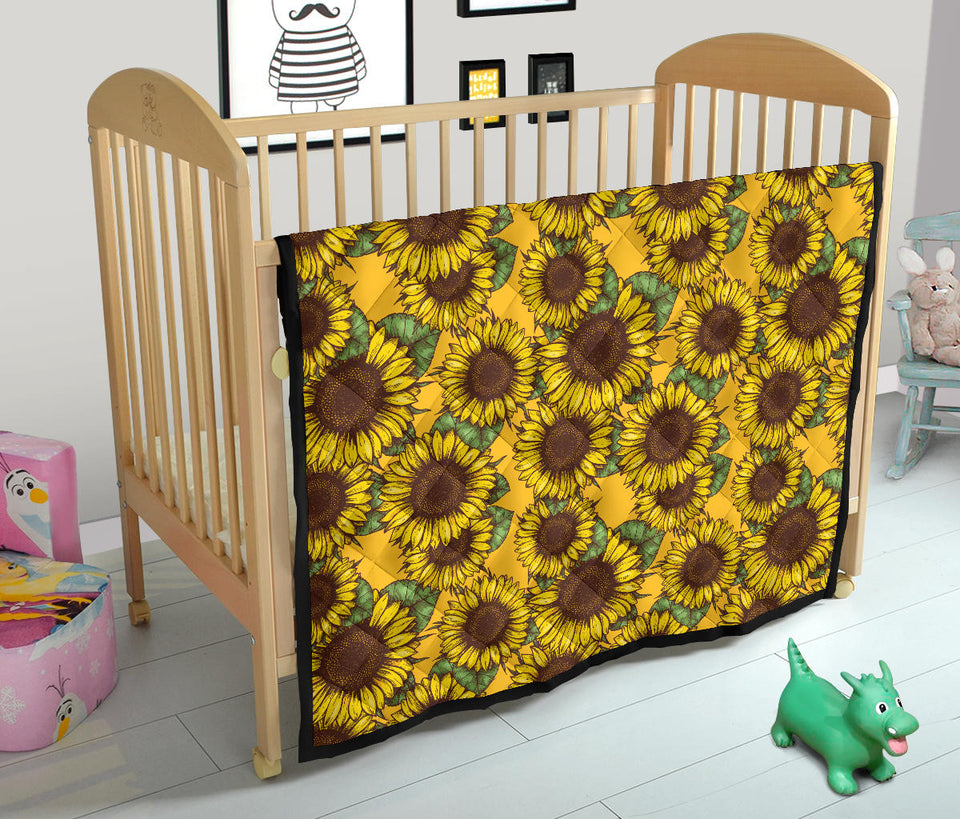Sunflower Pattern Premium Quilt