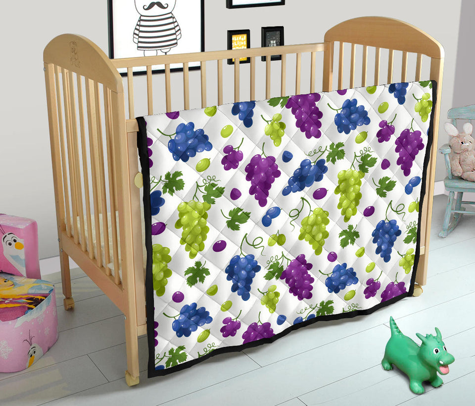 Grape Pattern Premium Quilt