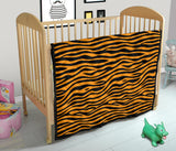 Bengal Tigers Skin Print Pattern Background Premium Quilt
