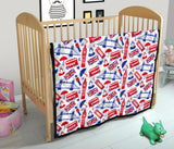 British Pattern Print Design 01 Premium Quilt