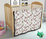 English Bulldog Pattern Print Design 01 Premium Quilt