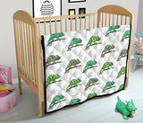 Chameleon Lizard Pattern Premium Quilt