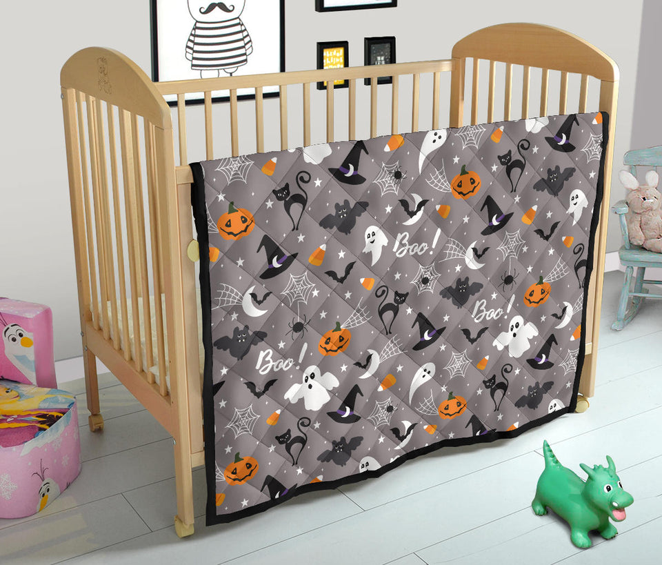 Halloween Design Pattern Premium Quilt