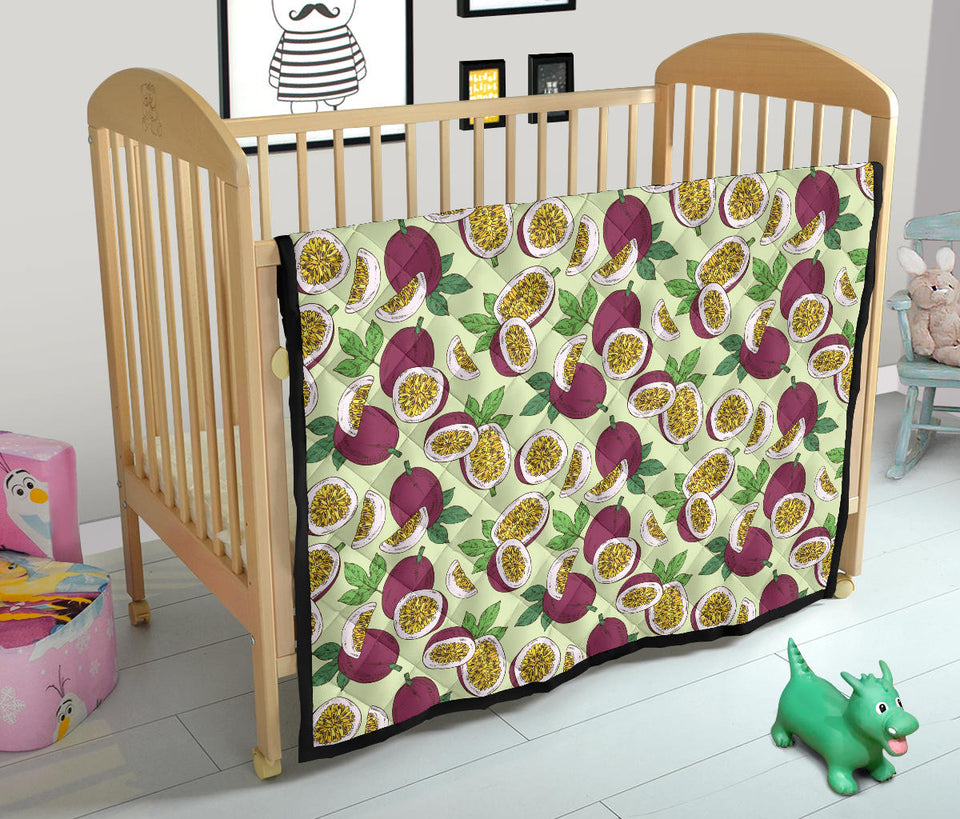 Passion Fruit Pattern Premium Quilt