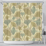 Ginkgo Leaves Design Pattern Shower Curtain Fulfilled In US