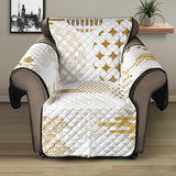 Beautiful gold japanese pattern Recliner Cover Protector