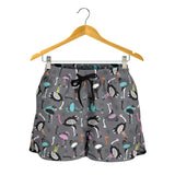 Ostrich Pattern Print Design 01 Women Shorts