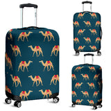 Camel Pattern Blue Blackground Luggage Covers