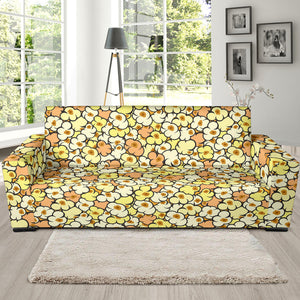 Popcorn Pattern Print Design 03  Sofa Slipcover