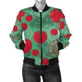 Tomato Design Pattern Women'S Bomber Jacket