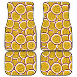Passion Fruits Slice Pattern Front And Back Car Mats