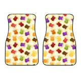 Bread Toast Pattern Print Design 02 Front Car Mats