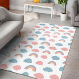 Cute Rainbow Clound Pattern Area Rug