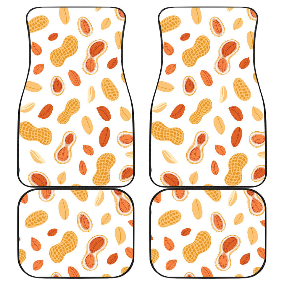 Peanuts Pattern Front And Back Car Mats