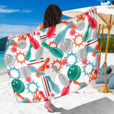 Watercolor Bowling Pattern Sarong