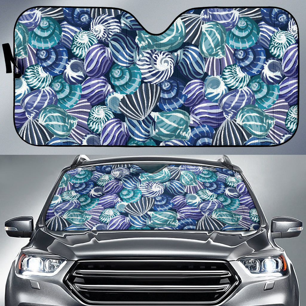 Shell Design Pattern Car Sun Shade