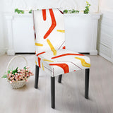 Waterclor Boomerang Australian Aboriginal Ornament Dining Chair Slipcover