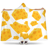 Cheese Slice Pattern Hooded Blanket