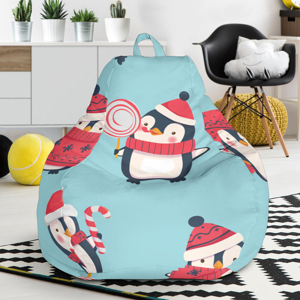 Cute Penguin Christmas  Design Pattern Bean Bag Cover