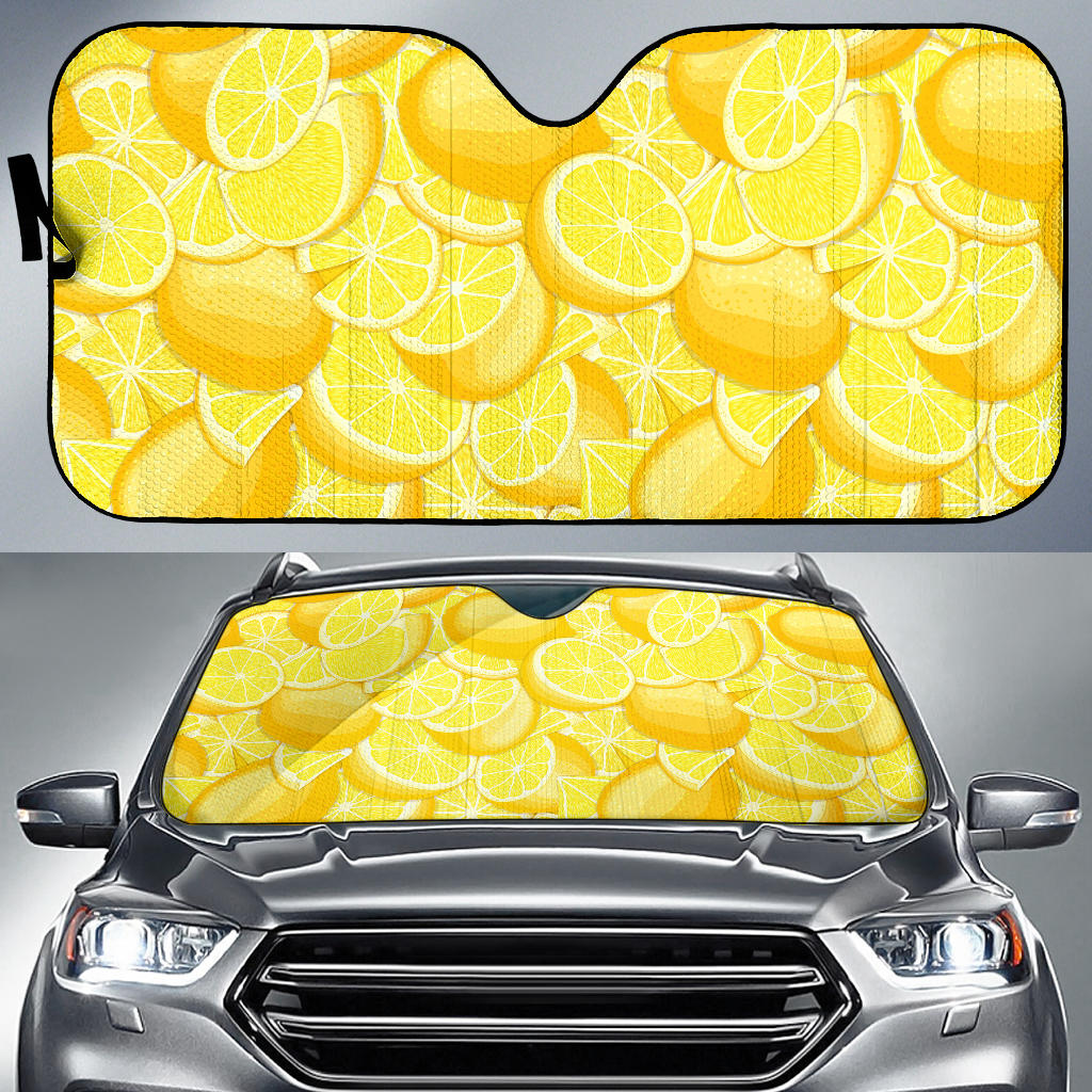 Lemon Pattern Car Sun Shade
