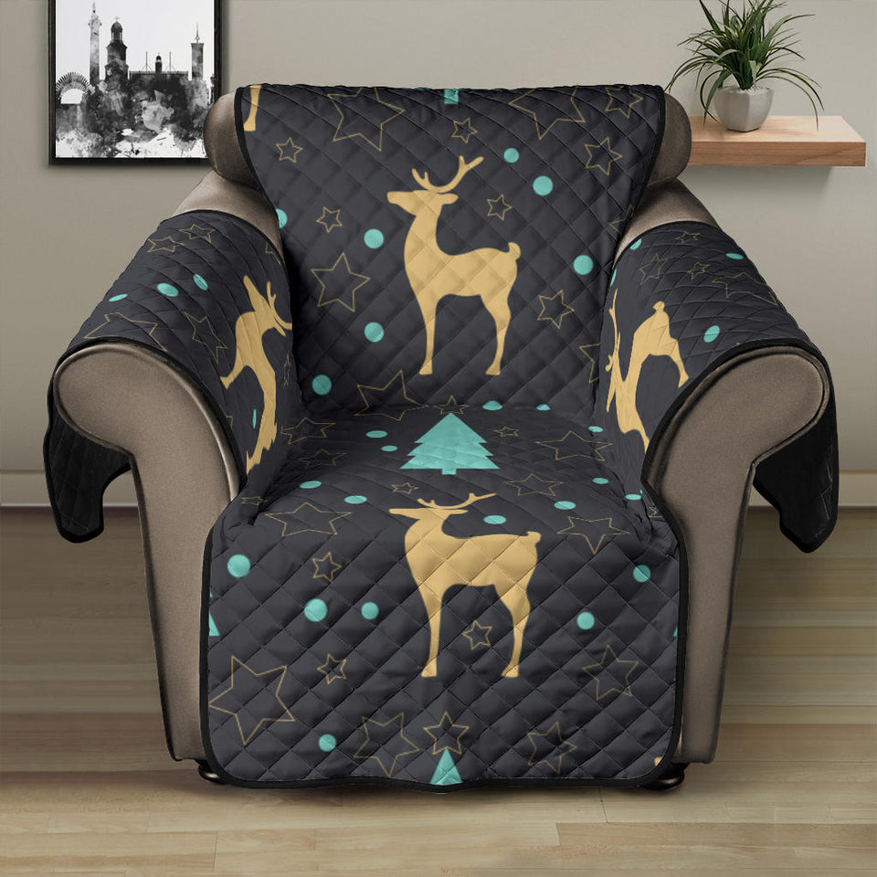 Deers star tree pattern Recliner Cover Protector