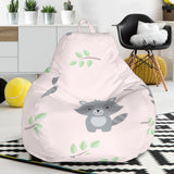 Cute Raccoons Leaves Pattern Bean Bag Cover