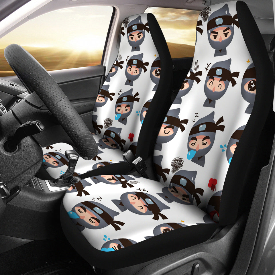 Cute Ninja Design Pattern Universal Fit Car Seat Covers