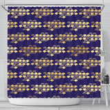 Beautiful Japanese Fan Pattern Shower Curtain Fulfilled In US