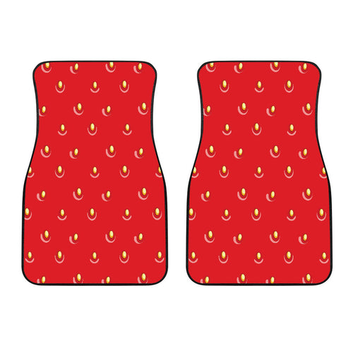Strawberry Texture Skin Pattern Front Car Mats