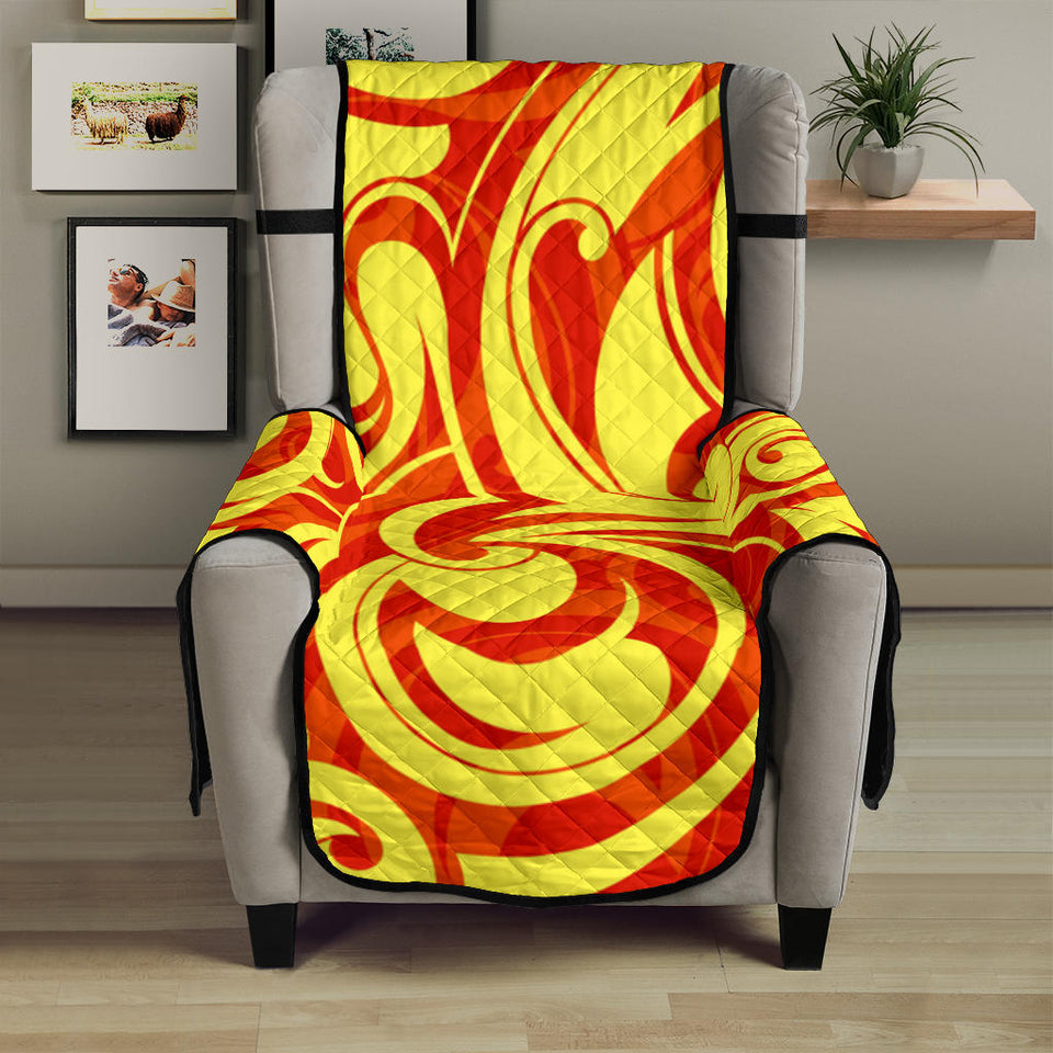 Fire flame design pattern Chair Cover Protector