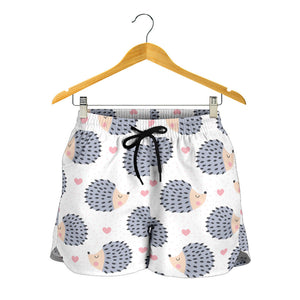 Hedgehog Pattern Print Design 04 Women Shorts