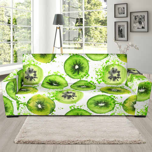 Watercolor Kiwi Pattern Sofa Slipcover