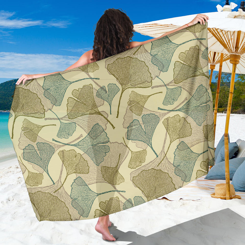 Ginkgo Leaves Design Pattern Sarong