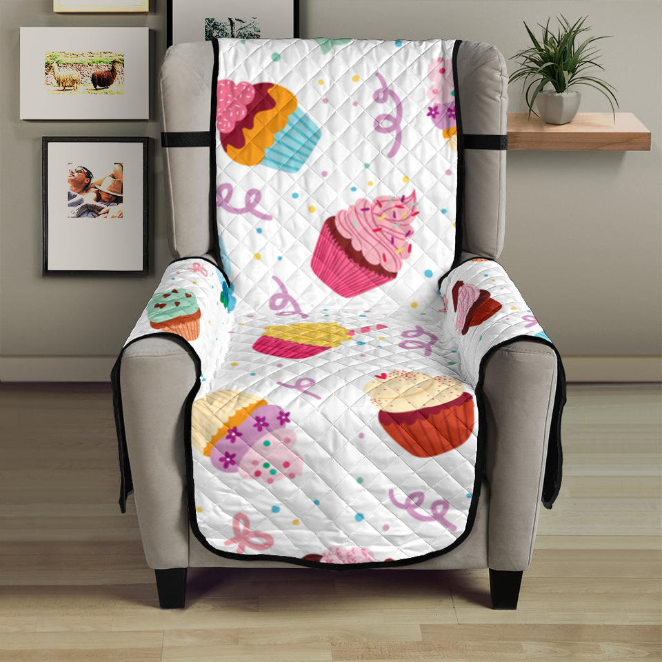 Cake cupcake design pattern Chair Cover Protector